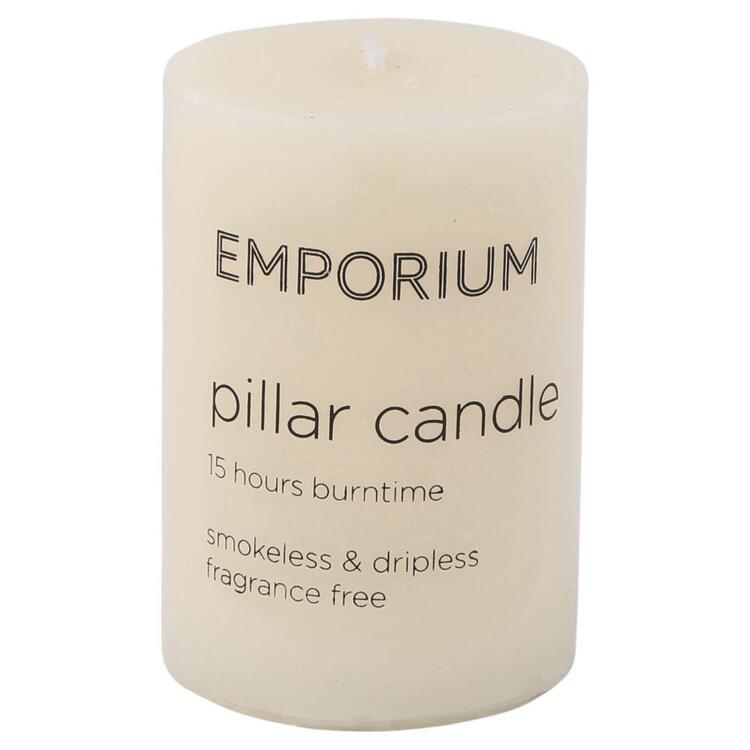 Emporium Pillar Candle 5 x 7.5cm Ivory 5 x 7.5 cm