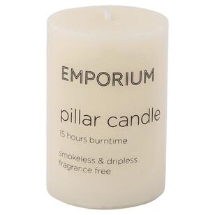 Emporium Pillar Candle 5 x 7.5cm Ivory 5 x 7.5 cm