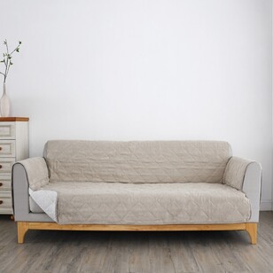 KOO Quilted Sofa Cover Taupe