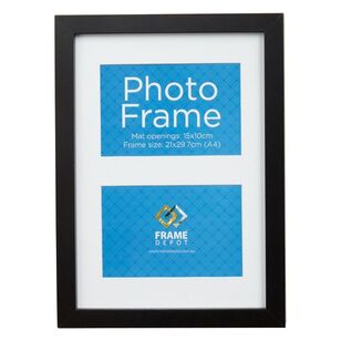 Frame Depot Core 2-In-1 Frame Black 10 x 15 cm