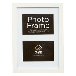 Frame Depot Core 2-In-1 Frame White 10 x 15 cm