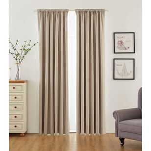 KOO Willow Pencil Pleat Curtains Stone