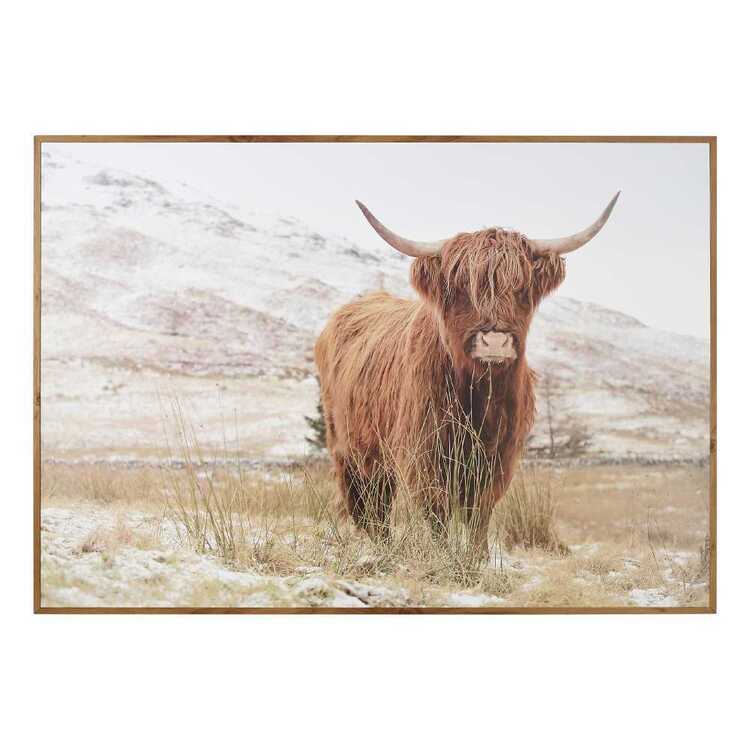 Cooper & Co Wooden Highland Cow