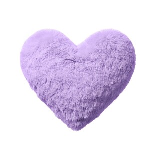 KOO Kids Fluffy Heart Cushion Lilac
