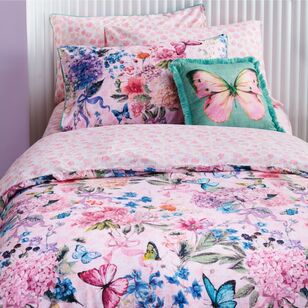 KOO Kids Butterfly Bouquet Quilt Cover Set Multicoloured