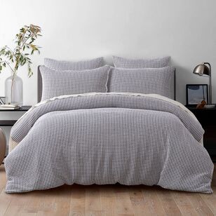 KOO Dylan Waffle Quilt Cover Set White