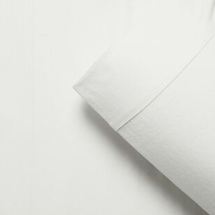 KOO Loft Linen Cotton Sheet Set White