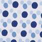 KOO Kids Archie Dots Printed Blockout Concealed Tab Curtains Blue 90 x 223 cm