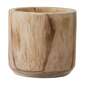 Living Space 15.5 cm Wood Planter Pot Natural 15 x 15.5 cm