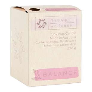 Radiance Wellness Balance Soy Wax Candle Natural 230 ml