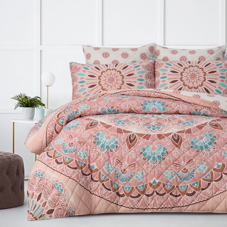 KOO Harper Quilted Quilt Cover Set Multicoloured