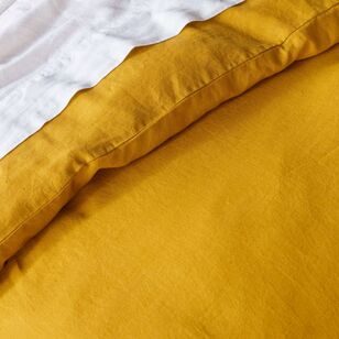 KOO Linen Quilt Cover Set Turmeric