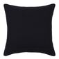 KOO Oakley Woven Cushion Black 50 x 50 cm