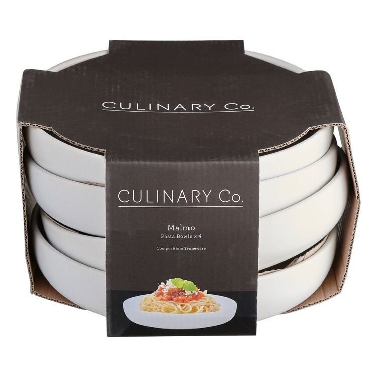 Culinary Co Malmo Bowls Set Of 4 White 21.5 cm