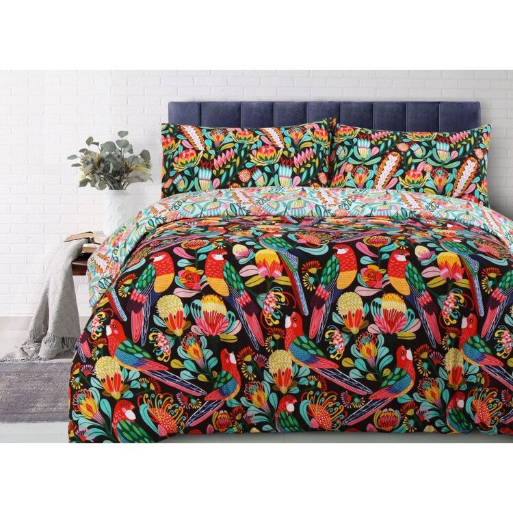 KOO Kirsten Katz Rosella Paradise Quilt Cover Set Multicoloured