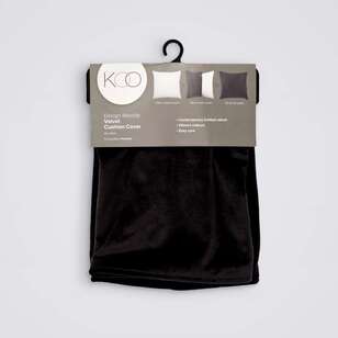 KOO Maddie Velvet Cushion Cover Black 45 x 45 cm