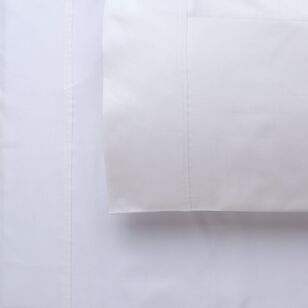 KOO 1500 Thread Count Sheet Set White King