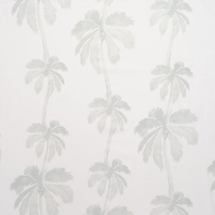 KOO Palms Rod Pocket Sheer Curtains Green 140 x 213 cm