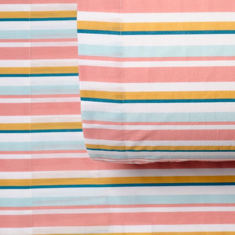 KOO Washed Cotton Sunkissed Sheet Set Multicoloured