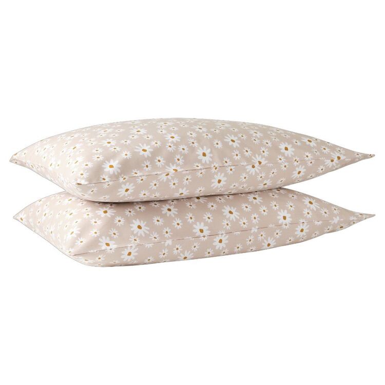 KOO Washed Cotton Rani Pillowcase 2 Pack Multicoloured Standard