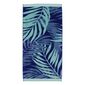 KOO Blue Fern Jacquard Beach Towel Blue 80 x 160 cm
