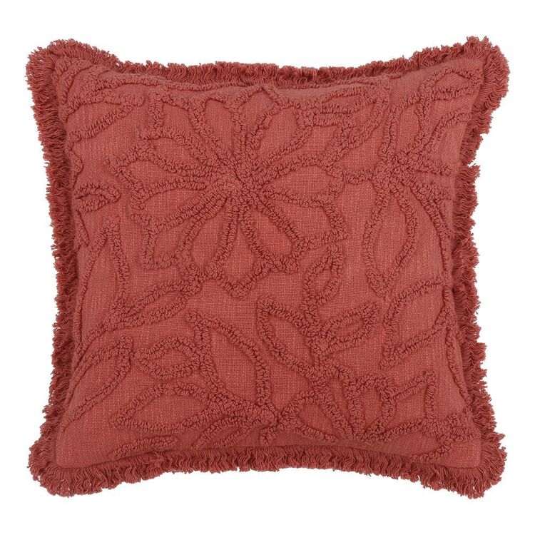 KOO Lylie Tufted Floral Cushion Berry 50 x 50 cm