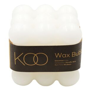 KOO Wax Bubble Candle White 10 x 10 x 9.5 cm