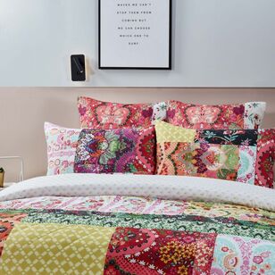 KOO Kalisa Quilted Quilt Cover Set Multicoloured King