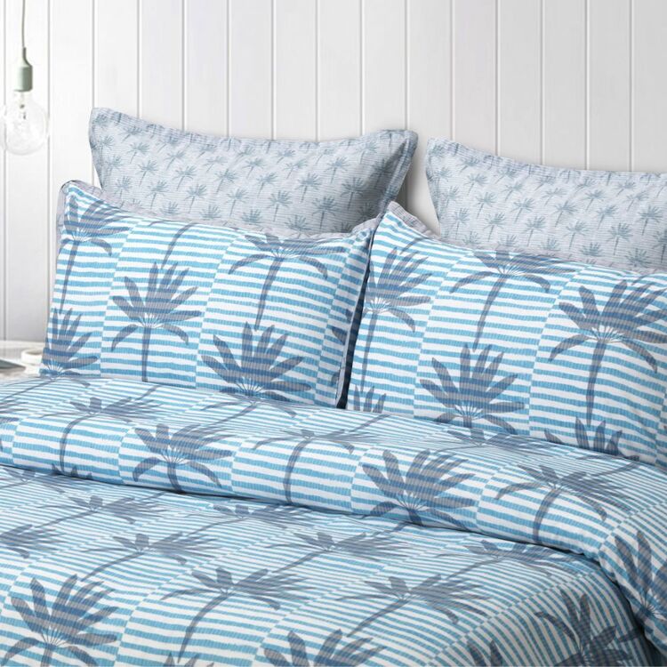 KOO Cayman Quilt Cover Set Blue