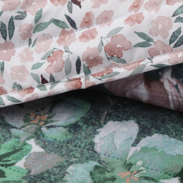 KOO Gemma Coverlet Green & Multicoloured 220 x 240 cm