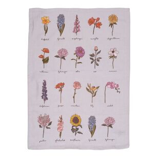 KOO Wild Flower Tea Towel 2 Pack Multicoloured 50 x 70 cm