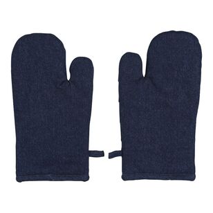 KOO Denim Oven Glove 2 Pack Blue 18 x 32 cm