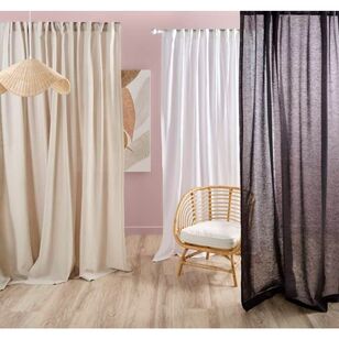KOO Loft Sheer Curtains Charcoal 140 x 250 cm
