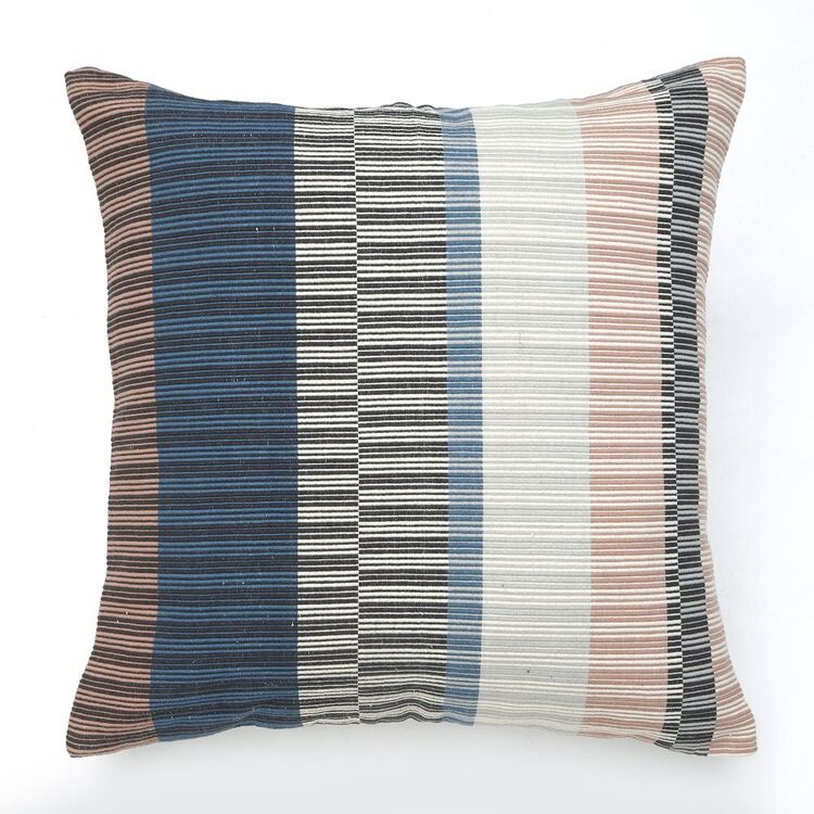 KOO Kennan Woven Cushion Blue 50 x 50 cm