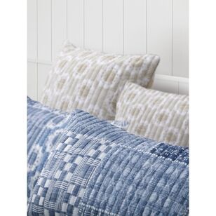 KOO Etta Quilted Quilt Cover Set Blue