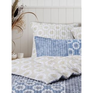 KOO Etta Quilted Quilt Cover Set Blue