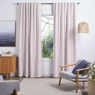KOO Loft Linen Blend Concealed Tab Top Curtains Blush 140 x 250 cm