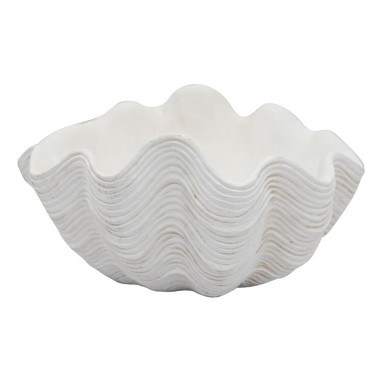 KOO Serene Haven Large Shell Bowl White 29 x 22.3 x 14.3 cm