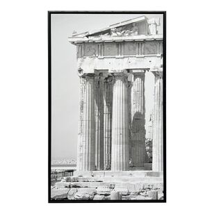 KOO Refined Classics Parthenon Framed Canvas White 60 x 38 cm