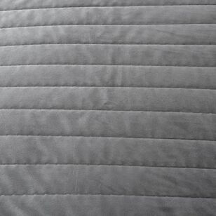 KOO Greta Quilted Coverlet Set Charcoal 220 x 240 cm