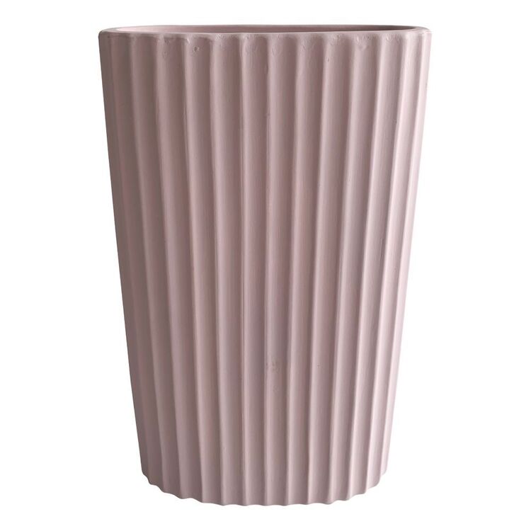 KOO Redefined Classics Large Pink Scallop Vase Pink 13 x 22 cm