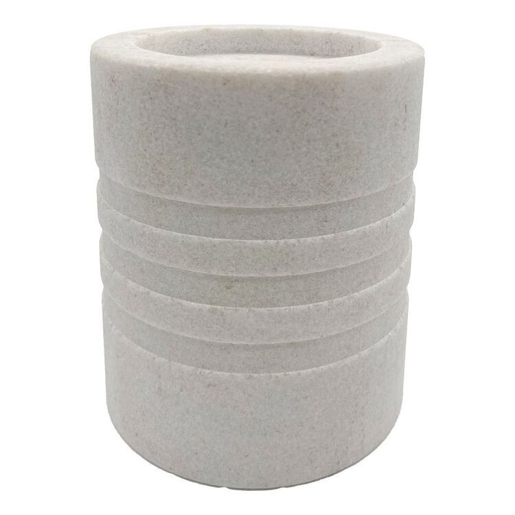 KOO Redefined Classics Small Pillar Candle Holder White 9.5 x 12 cm