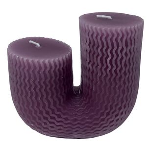 KOO Redefined Classics U-Shaped Candle Purple 12 x 6 x 12 cm
