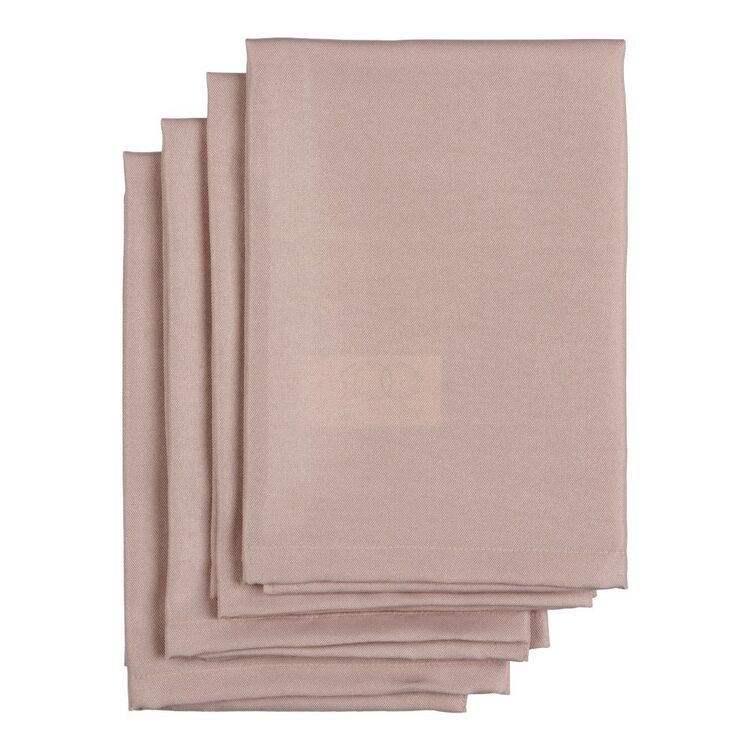 KOO Vera Napkin 4 Pack Dusty Pink 45 x 45 cm