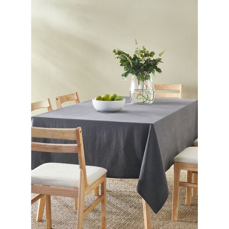 KOO Dahlia Charcoal Tablecloth Charcoal