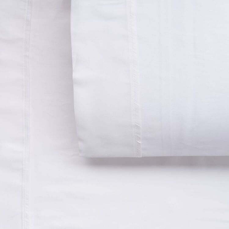 KOO 300 Thread Count Bamboo Rayon Sheet Set White Queen