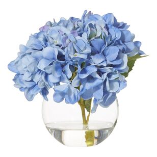 Rogue Blue Hydrangea Sphere Vase Blue & Glass