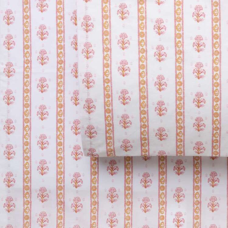 KOO Printed Washed Cotton Desert Sun Flower 2 Pack Standard Pillowcases Desert Sun Flower Standard