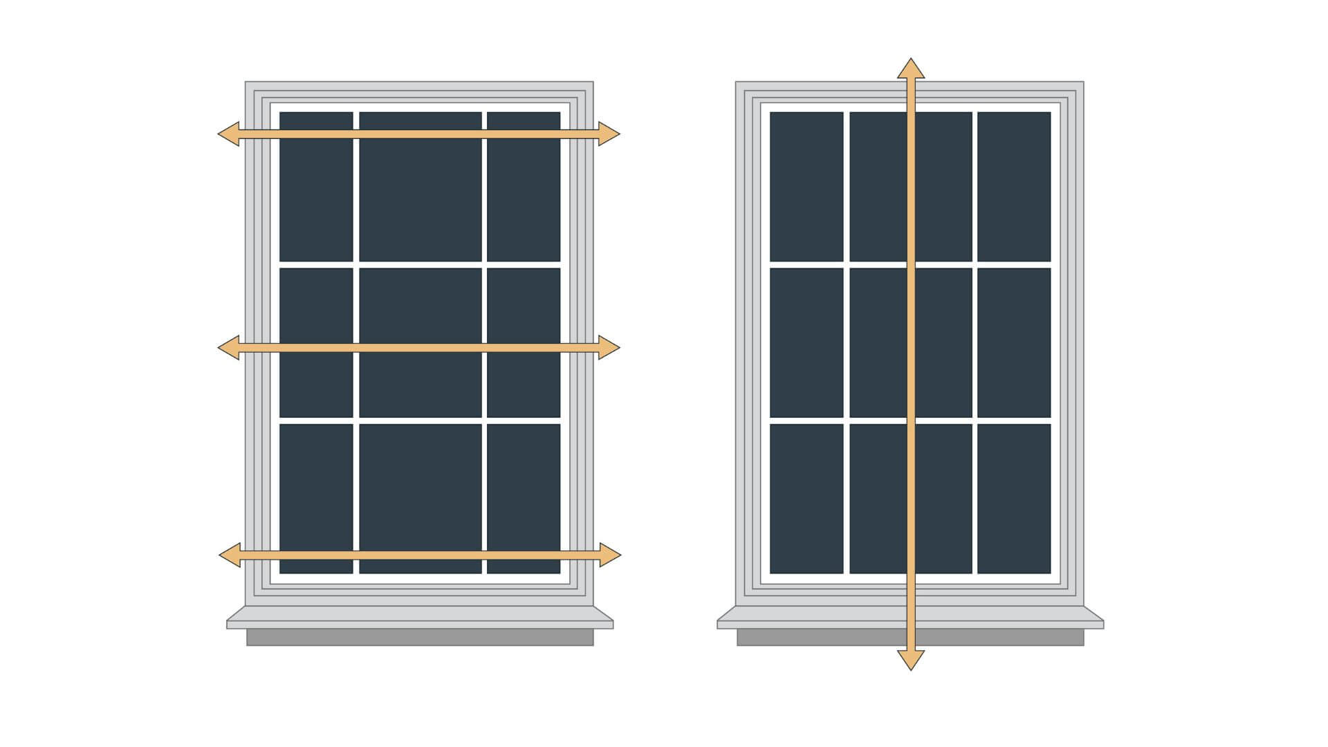 Windows Fitting Inches How to Measure Windows for Perfect-Fit Curtains & Blinds | KOO Australia