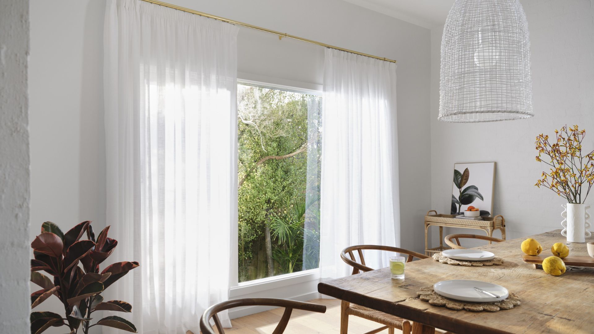 Modern living room curtains